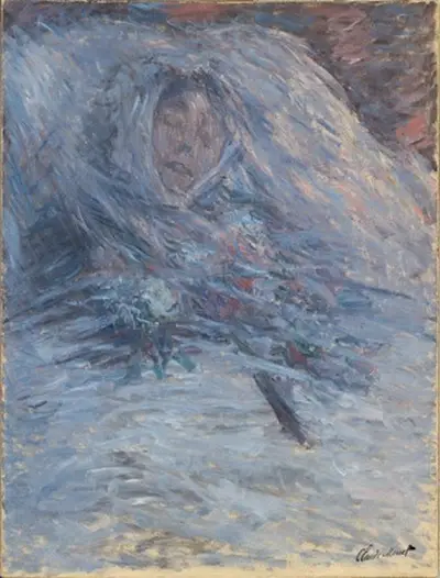 Camille Monet auf ihrem Sterbebett Claude Monet